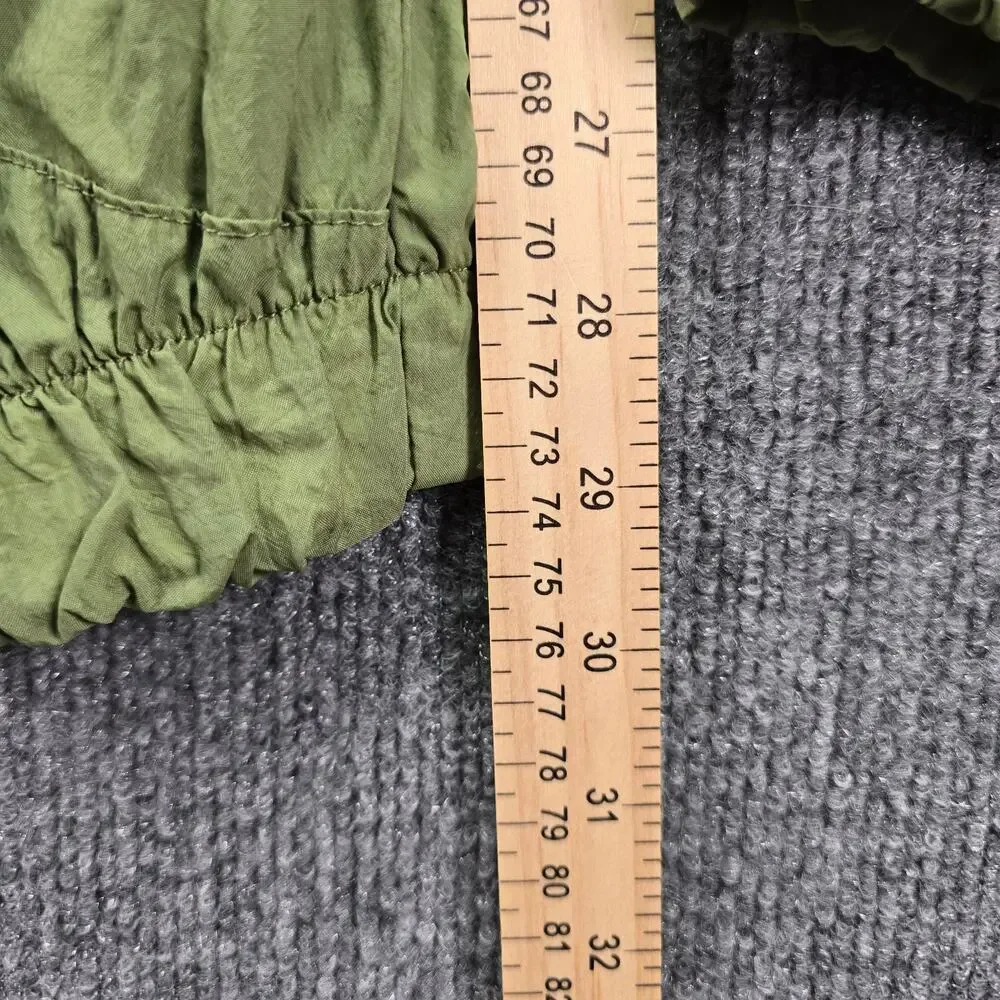 Jordan Sport Jam Warmup Pants Mens Large Olive Green Logo Nylon Track Joggers
